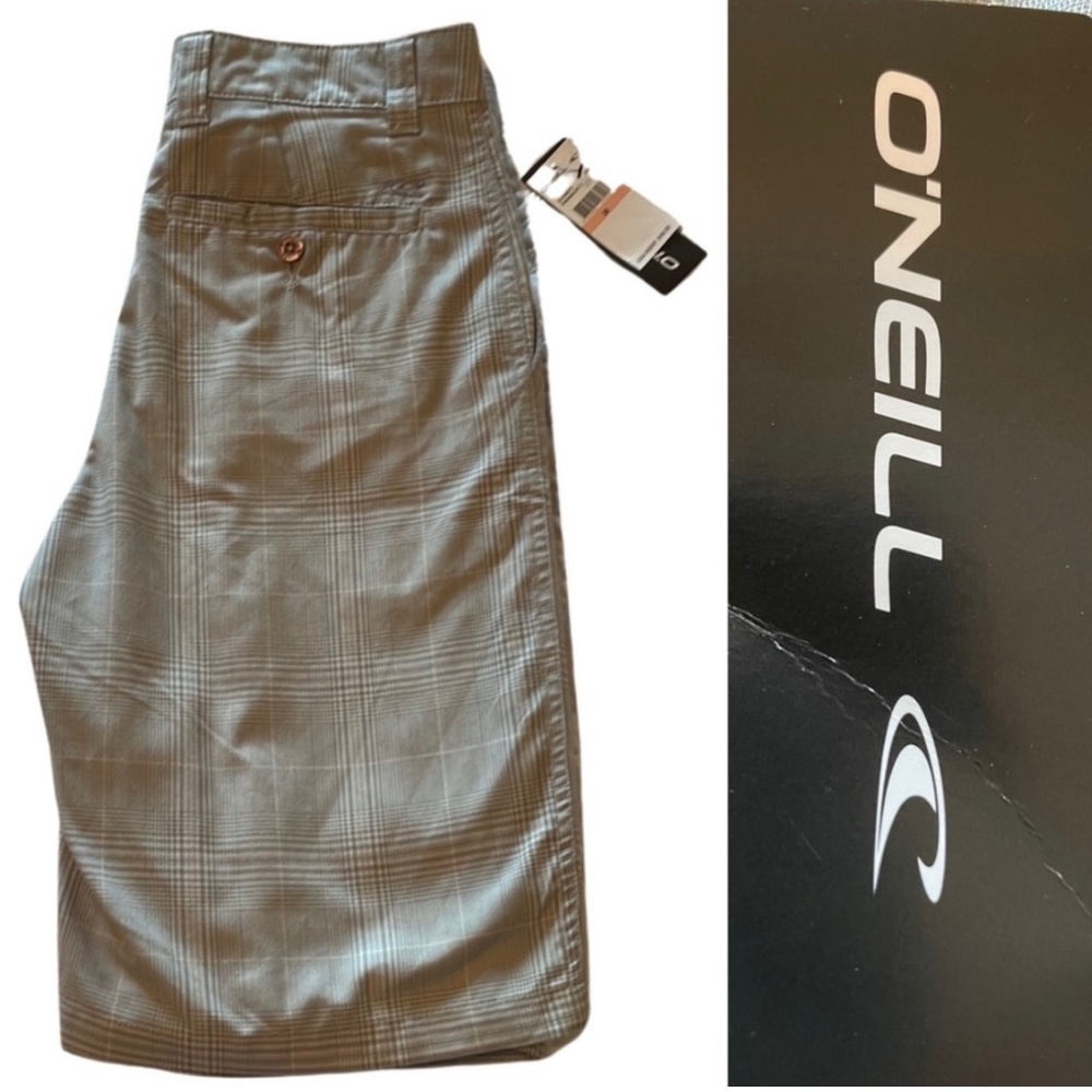 O’Neill Paramount 2 Gray Tweed Print 10” Shorts Size 28